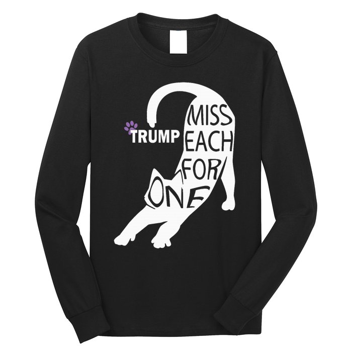 Cat Cute Trump One For Each Long Sleeve Shirt