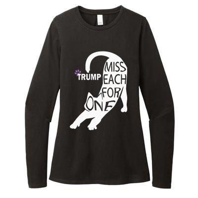 Cat Cute Trump One For Each Womens CVC Long Sleeve Shirt