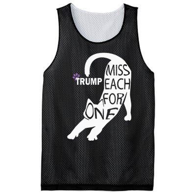 Cat Cute Trump One For Each Mesh Reversible Basketball Jersey Tank