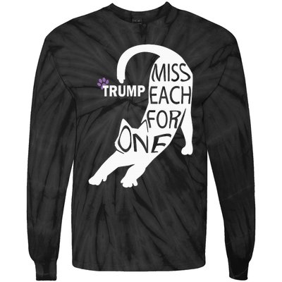 Cat Cute Trump One For Each Tie-Dye Long Sleeve Shirt