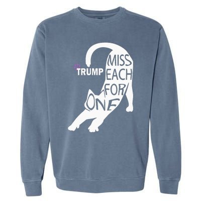 Cat Cute Trump One For Each Garment-Dyed Sweatshirt