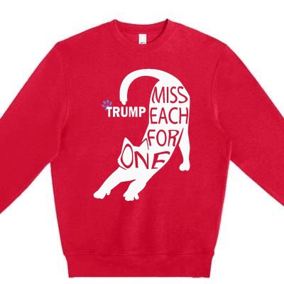 Cat Cute Trump One For Each Premium Crewneck Sweatshirt