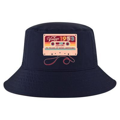 Cute Cassette Tape Limited Edition Vintage 1953 70 Years Of Being Awesome Cool Comfort Performance Bucket Hat