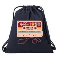 Cute Cassette Tape Limited Edition Vintage 1953 70 Years Of Being Awesome Drawstring Bag