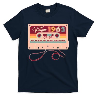 Cute Cassette Tape Limited Edition Vintage 1963 60 Years Of Being Awesome T-Shirt