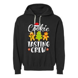 Christmas Cookie Tasting Crew Funny Pajamas Family Xmas Garment-Dyed Fleece Hoodie