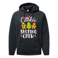 Christmas Cookie Tasting Crew Funny Pajamas Family Xmas Performance Fleece Hoodie