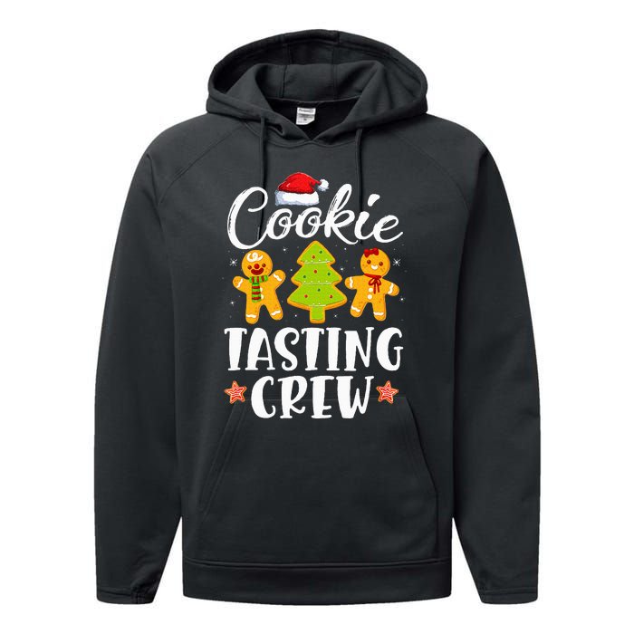 Christmas Cookie Tasting Crew Funny Pajamas Family Xmas Performance Fleece Hoodie