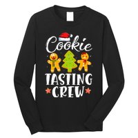 Christmas Cookie Tasting Crew Funny Pajamas Family Xmas Long Sleeve Shirt