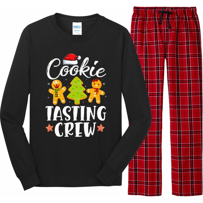 Christmas Cookie Tasting Crew Funny Pajamas Family Xmas Long Sleeve Pajama Set