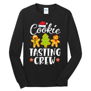 Christmas Cookie Tasting Crew Funny Pajamas Family Xmas Tall Long Sleeve T-Shirt