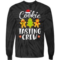 Christmas Cookie Tasting Crew Funny Pajamas Family Xmas Tie-Dye Long Sleeve Shirt