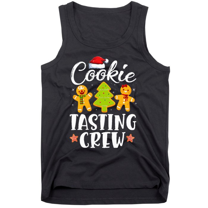 Christmas Cookie Tasting Crew Funny Pajamas Family Xmas Tank Top