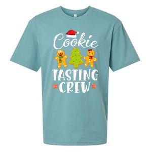 Christmas Cookie Tasting Crew Funny Pajamas Family Xmas Sueded Cloud Jersey T-Shirt