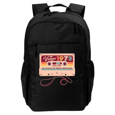 Cute Cassette Tape Limited Edition Vintage 1973 50 Years Of Being Awesome Backpack