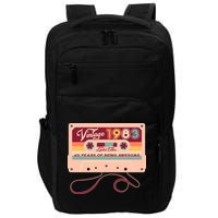 Cute Cassette Tape Limited Edition Vintage 1983 40 Years Of Being Awesome Impact Tech Backpack