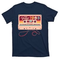 Cute Cassette Tape Limited Edition Vintage 1983 40 Years Of Being Awesome T-Shirt