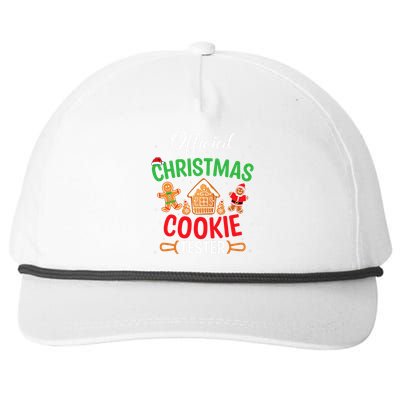 Christmas Cookie Tester Funny Xmas Baking Crew Snapback Five-Panel Rope Hat