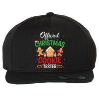 Christmas Cookie Tester Funny Xmas Baking Crew Wool Snapback Cap