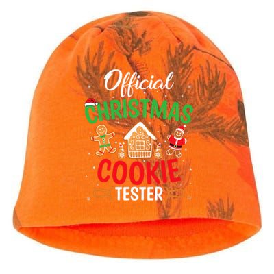 Christmas Cookie Tester Funny Xmas Baking Crew Kati - Camo Knit Beanie