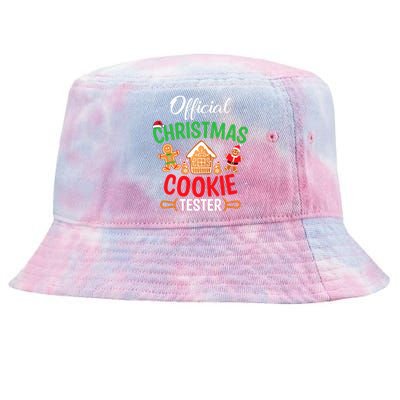 Christmas Cookie Tester Funny Xmas Baking Crew Tie-Dyed Bucket Hat