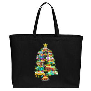 Camper Christmas Tree Design RvErs Campers Camping Funny Gift Cotton Canvas Jumbo Tote