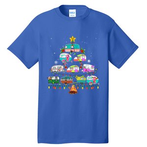 Camper Christmas Tree Vehicles Camping Rving Trailers Gift Tall T-Shirt