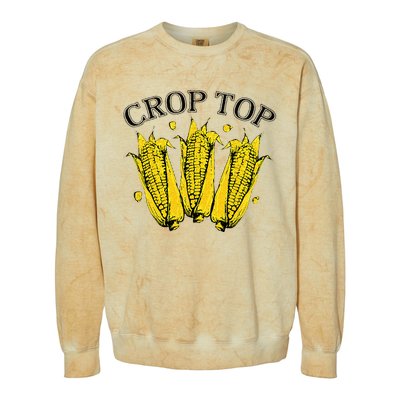 Corn Crop Top Funny Farmer Farming Corn Lover Summer Colorblast Crewneck Sweatshirt