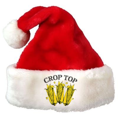 Corn Crop Top Funny Farmer Farming Corn Lover Summer Premium Christmas Santa Hat