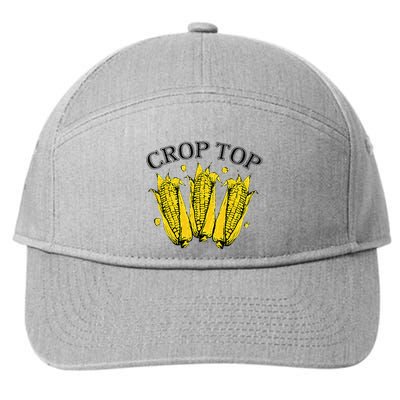 Corn Crop Top Funny Farmer Farming Corn Lover Summer 7-Panel Snapback Hat
