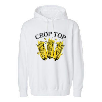 Corn Crop Top Funny Farmer Farming Corn Lover Summer Garment-Dyed Fleece Hoodie