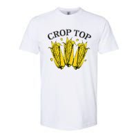 Corn Crop Top Funny Farmer Farming Corn Lover Summer Softstyle CVC T-Shirt