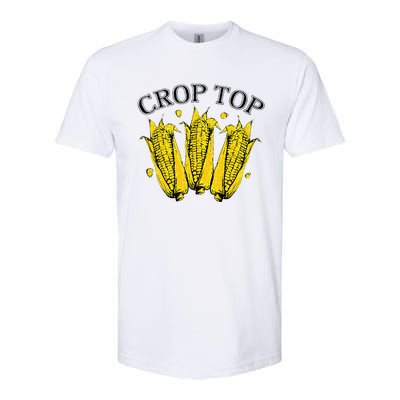 Corn Crop Top Funny Farmer Farming Corn Lover Summer Softstyle® CVC T-Shirt