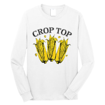 Corn Crop Top Funny Farmer Farming Corn Lover Summer Long Sleeve Shirt