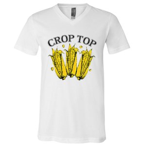 Corn Crop Top Funny Farmer Farming Corn Lover Summer V-Neck T-Shirt