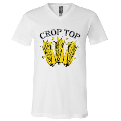 Corn Crop Top Funny Farmer Farming Corn Lover Summer V-Neck T-Shirt