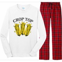 Corn Crop Top Funny Farmer Farming Corn Lover Summer Long Sleeve Pajama Set