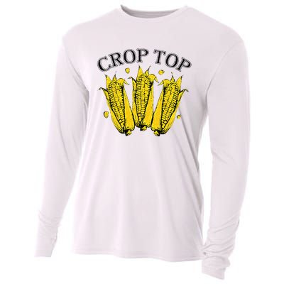 Corn Crop Top Funny Farmer Farming Corn Lover Summer Cooling Performance Long Sleeve Crew