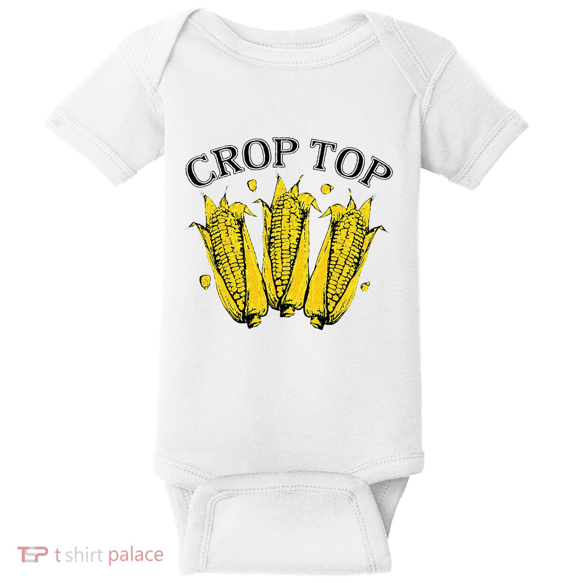 Corn Crop Top Funny Farmer Farming Corn Lover Summer Baby Bodysuit