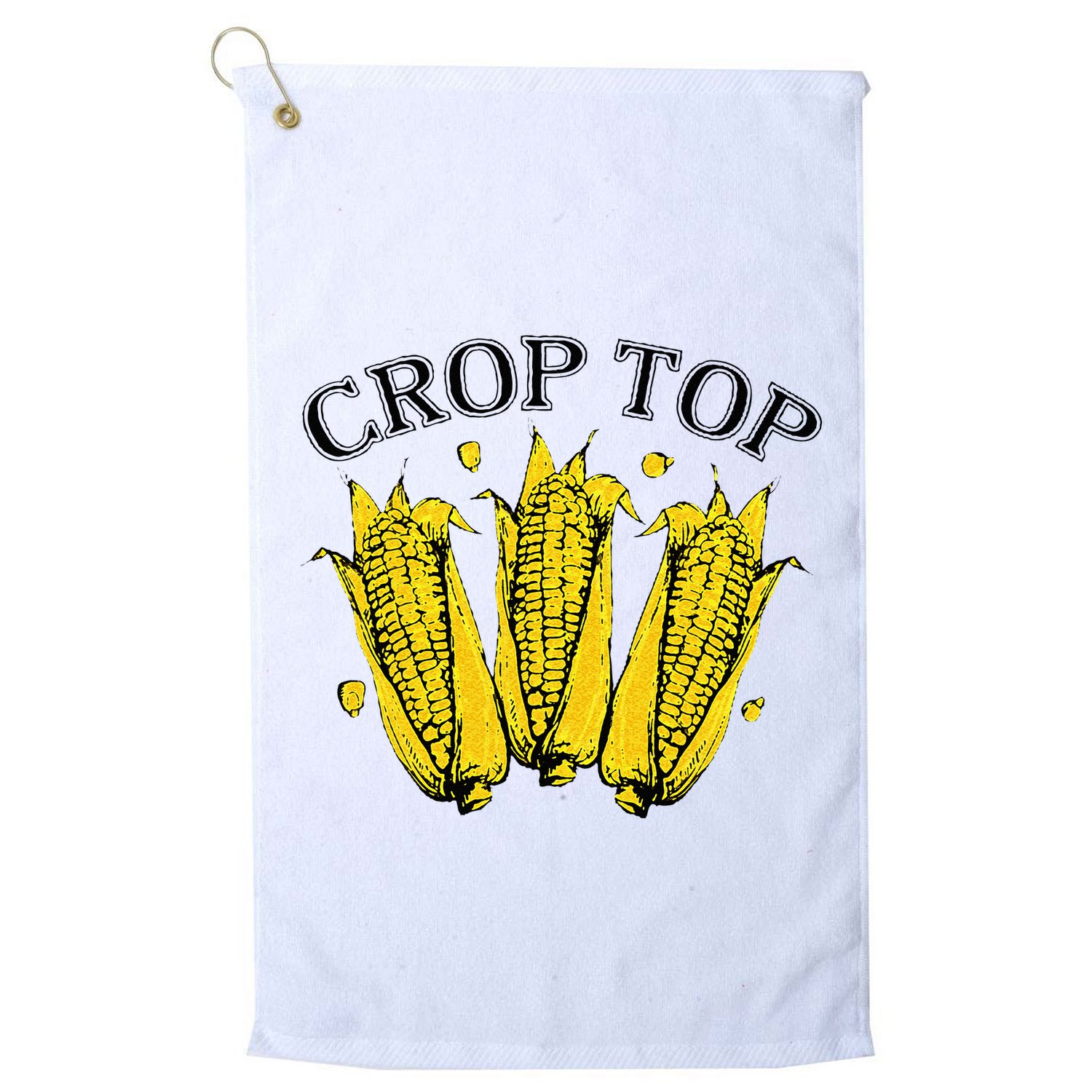 Corn Crop Top Funny Farmer Farming Corn Lover Summer Golf Towel