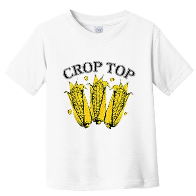 Corn Crop Top Funny Farmer Farming Corn Lover Summer Toddler T-Shirt
