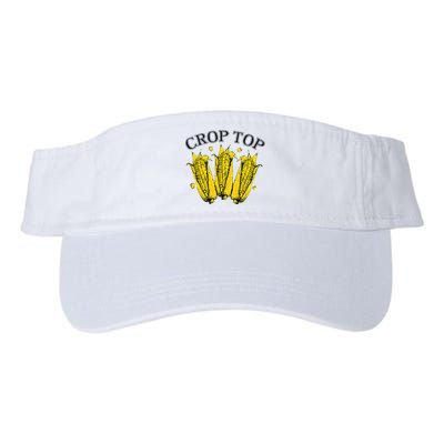 Corn Crop Top Funny Farmer Farming Corn Lover Summer Valucap Bio-Washed Visor