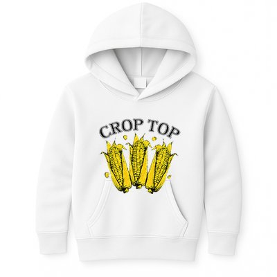 Corn Crop Top Funny Farmer Farming Corn Lover Summer Kids Hoodie