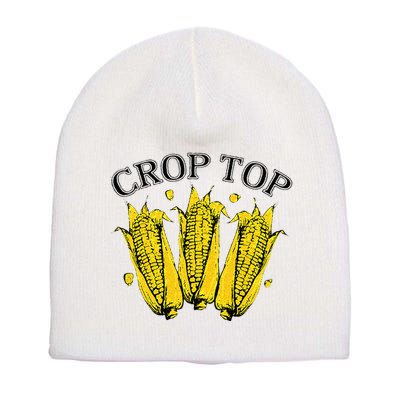 Corn Crop Top Funny Farmer Farming Corn Lover Summer Short Acrylic Beanie