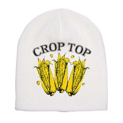 Corn Crop Top Funny Farmer Farming Corn Lover Summer Short Acrylic Beanie