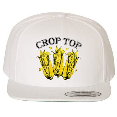 Corn Crop Top Funny Farmer Farming Corn Lover Summer Wool Snapback Cap