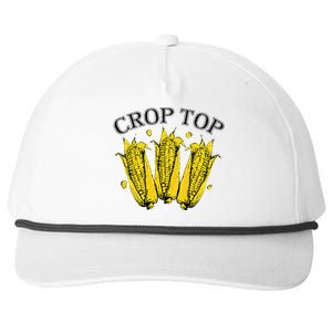 Corn Crop Top Funny Farmer Farming Corn Lover Summer Snapback Five-Panel Rope Hat