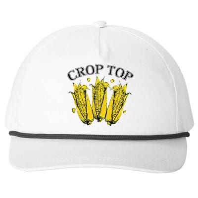 Corn Crop Top Funny Farmer Farming Corn Lover Summer Snapback Five-Panel Rope Hat