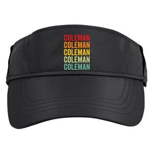 Coleman County Texas Rainbow Text Design Adult Drive Performance Visor