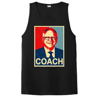 Coach! Coach Tim Walz Tribute Harris Walz Election 2024 PosiCharge Competitor Tank